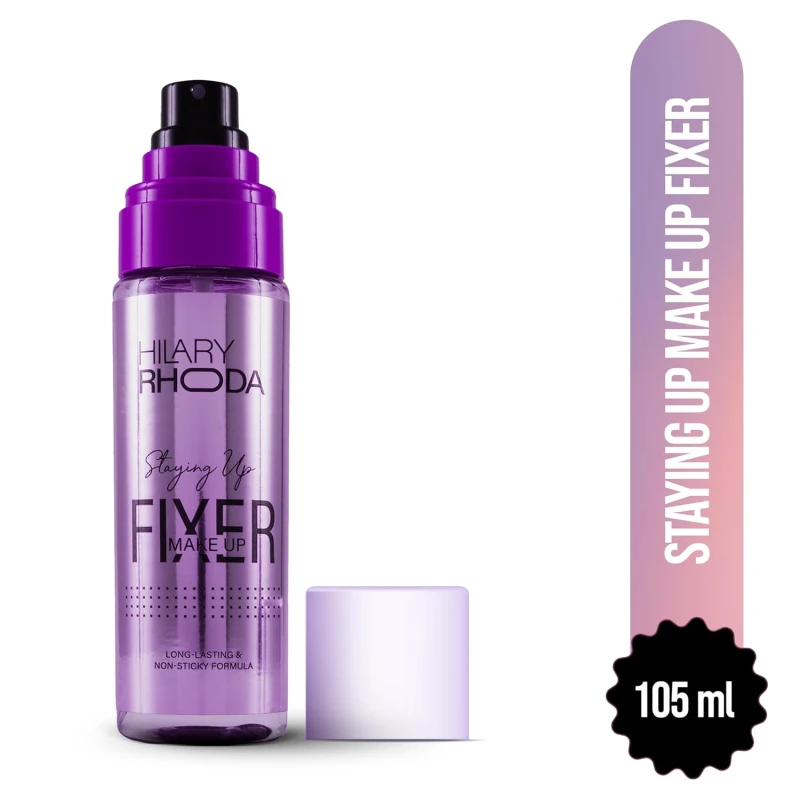 Hilary Rhoda Staying Up Makeup Fixer Spray | Long-Lasting Setting Spray with Niacinamide | Smudge-Proof, Waterproof & Hydrating Formula | Non-Sticky Finish | 105ml thumbnail 3